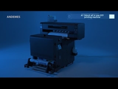 2024 DTF 프린터 2 헤드 i3200 A1 크기 CMYKW 잉크 및 파우더 쉐이커 CE/UKCA/ROHS 인증