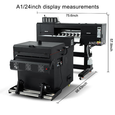 I3200 이중 헤드 DTF 롤 투 롤 프린팅 기계 피그먼트 잉크 24인치/60cm
