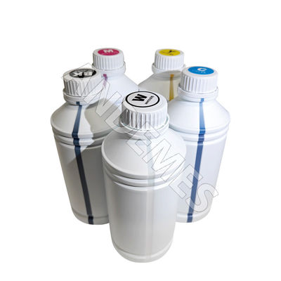 DTF 잉크 인쇄 1000ml 병 맑은 색상 물 기반 색소 잉크 섬유에