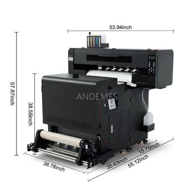 ANDEMES 2023 DTF 프린터 및 파우더 쉐이커 열 전송 필름 60cm*100m 2 헤드 I3200-A1