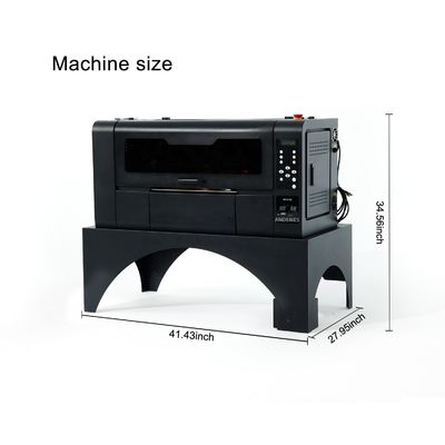 다채색 33cm 인쇄 크기 A3 DTF 프린터 2 개의 머리와 공간 절약 디자인