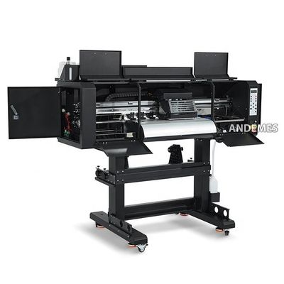 600mm 인쇄 크기 24인치 3 헤드 DTF 잉크젯 인쇄용 형광 인쇄 기계