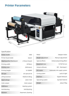 텀블러 UV 라크 프린터 300mm 3060 A3 롤에서 롤 인쇄 전화 케이스