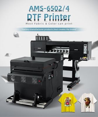 24인치 60cm 듀얼 헤드 A1 I3200 DTF 프린터 파우더 쉐이커와 CMYKWWWW 잉크 컬러