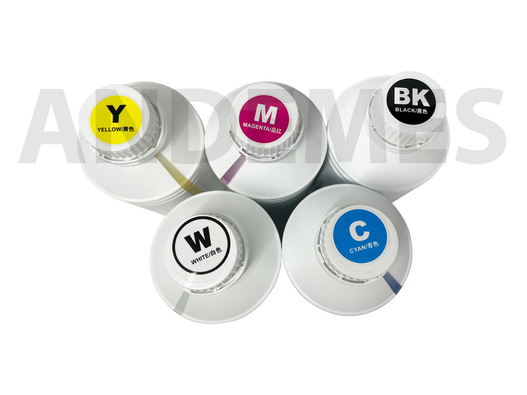 1000ml 물 기반 CMYK 백색 잉크 에프스 헤드 XP600/I3200 Dtf 프린터