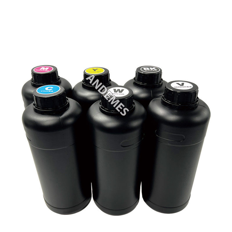 CMYKW V UV 사라지는 잉크 디지털 프린팅 1000ml 스티커 평면 UV 프린터 I3200 XP600 헤드
