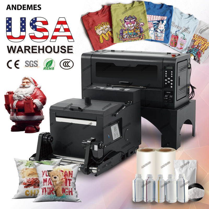 다채색 색소 잉크 직전 전송 필름 프린터 ANDEMES 듀얼 XP600 A3 A3 DTF 프린터 30cm 33cm